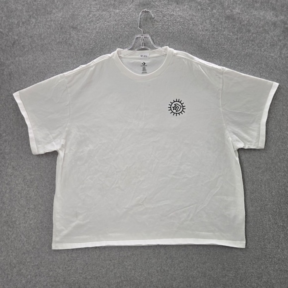 Converse Men Shirt‎ 2XL White Inverted Desert Graphic Short Sleeve Crew Neck Tee